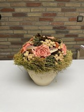 Blumenstrauß Topf Naturblumen getrocknet