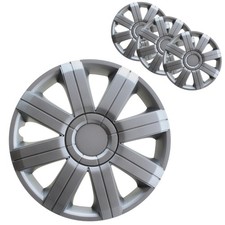 4 Stück Radkappen 16 Zoll Radzierblenden in Silber Radblenden Universal