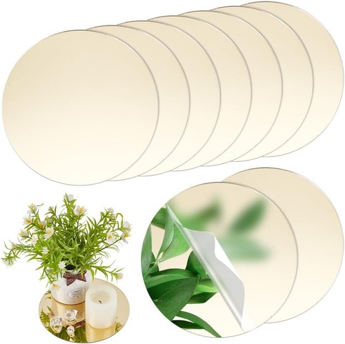 Runde acrylspiegel 15cm gold - 15cm,
