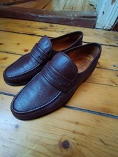 Herrenschuhe Slipper Mokassins Pitti Shoes Handmade in Italy 42 Hirschleder