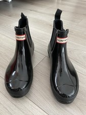 ? Hunter Gummistiefel Chelsea 39 Schwarz Glossy ? ✨