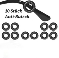 10 Stück Silikon Anti-Rutsch Brillenhalter – Schwarz ,Runde
