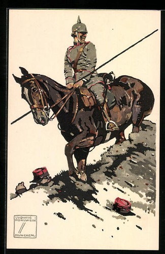 Künstler ludwig hohlwein - künstler-ak,