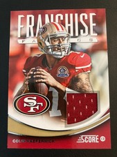 2013 Score Franchise Fabrics FF-CK Colin Kaepernick