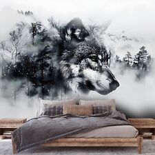 Fototapete Wolf Natur Wald 3D