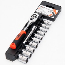 Steckschlüsselsatz 1/4" CrV -