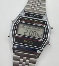 P-Watch LCD Chronograph Melody