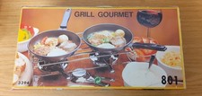 Grill Gourmet, unbenutzt in OVP, 2 Pfannen, 2 Spiritus Brenner, warm halten
