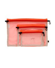Tasmanian Tiger TT Mesh Pocket Set Neon Orange Rucksack Organizer Taschen