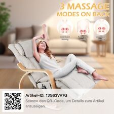Schaukelstuhl mit Shiatsu-Massagefunktion Schwingsessel mit 5-Fach Verstellbarer