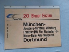 Zuglaufschild ZLS - Eurocity