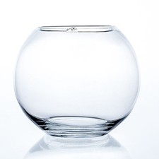 Kugelvase, Glaskugel GLOBE H. 20,5cm D. 25cm transparent rund Sandra Rich