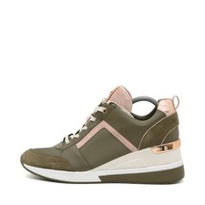 Michael Kors Damen Wedge Sneaker Metallic Keilabsatz, Metallic-Detail EU 38.5