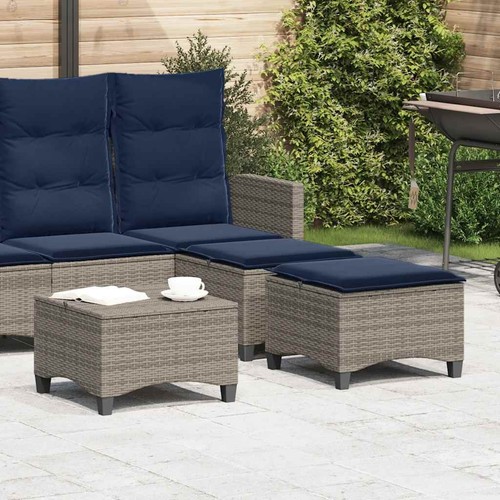 Vidaxl gartenhocker mit kissen - mit,
