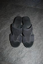 UGG Australia NEUw. offene Clogs Sandalen Pantoletten Leder BLACK Gr. 40