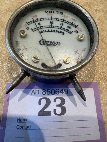 Altes voltmeter von - voltmeter, currys