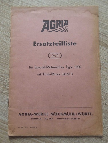 Agria spezial motormäher - agria, typ