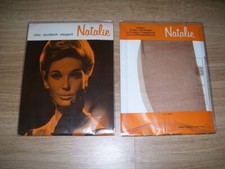 Natalie Nylonstrümpfe Gr. 9 Perlon Nylons Strapse Hüfthalter Mieder 20den Sohle