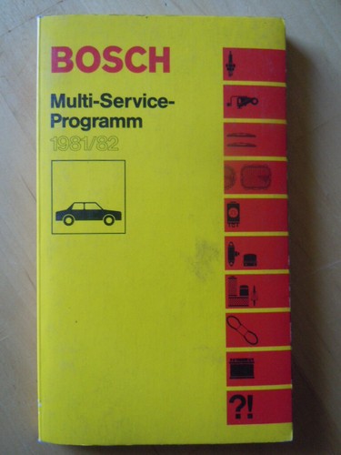 Bosch kfz teile 1982 - bosch,
