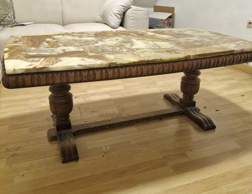 Massiver vintage couchtisch - massiver, m
