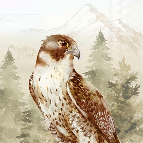 Servietten hawk falke vogel - servietten,