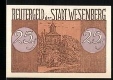 Notgeld Wesenberg, 1922, 25