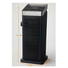 OMISOON Heizlüfter 2000W ECO PTC thermostat heizung  90° Oszillation