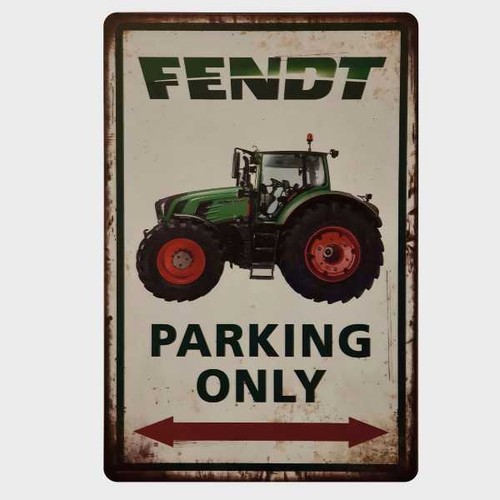 Blechschild fendt traktor - blechschild,