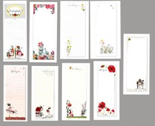 SILKE LEFFLER *Einkaufsliste & Notizblock* mit Magnet*NOTIZEN*Lesefreude*Bus*