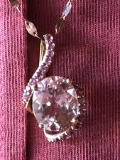 Morganit Anhänger mit Turmalin 