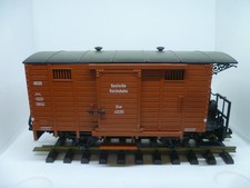 LGB 4035 - Spur G - Güterwagen, geschlossen, braun, DR - in OVP