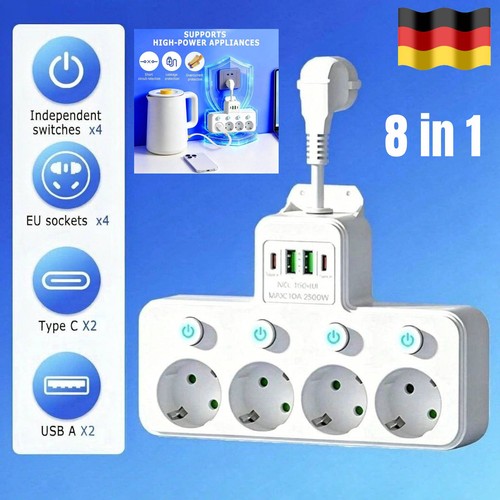 Steckdose 4 5 fach - 8,