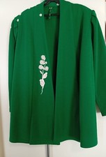 Damenjacke , Cardigan, 42 , Grün, Ausgefallen, Unikat