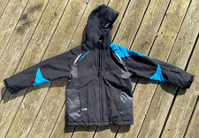 ZIENER Skijacke Jungen, Gr. 152, schwarz/blau, gut erhalten, ohne Mängel