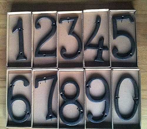 Clayre eef metall hausnummer - metall,