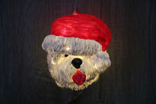 Old English Sheepdog Kopf als Lampe mit Timer auf Batterie - Bobtail