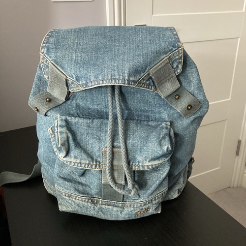 Y2k denim rucksack fcuk blau - denim,