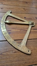 Antik Messing Clinometer Maritim Neigungsmesser Marine 19. Jahrh. Klinometer 
