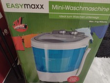 EASYMAXX Mini-Waschmaschine Waschen unterwegs Reise Camping Max.3kg Wäsche 