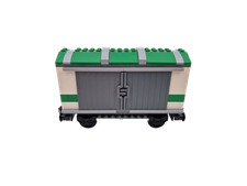 Lego® Eisenbahn Waggon 9V RC TRAIN 3677 Schiebetürenwaggon CARGO WAGON CAR ZUG