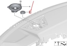 BMW 3 G20 Dashboard Top-Hifi Sound Lautsprecher 65139362561 NEU Original