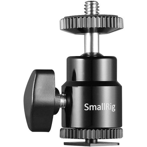Mini kugelstativkopf mit 4 - mini, 1/4