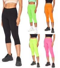 Damen Neon Leggings Sporthose