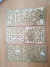 Weihnachtssticker Sticker 3 x Stickerbogen WEIHNACHTEN  diverse Motive gold  