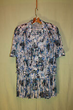 Damen Kostüm 2-Teiler Rock & Bluse Vintage Boho-Style mehrfarbig Gr 46