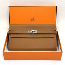 Hermes Kelly To Go Wallet Long Epsom Gold Braun Palladium Portemonnaie 2018