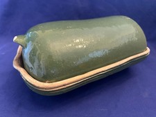 alter gr. Ton Steinzeug Bräter a. altem Haushalt schwer Schmortopf Brattopf