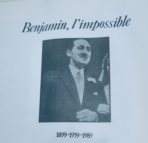 Péret benjamin impossible - benjamin, l'impossible