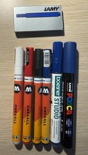 4 Molotow Marker, 1 Uni Posca