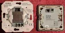Gira Universaldimmer Einsatz System 2000 305 00 + Tastaufsatz 543 Braun/Bronze